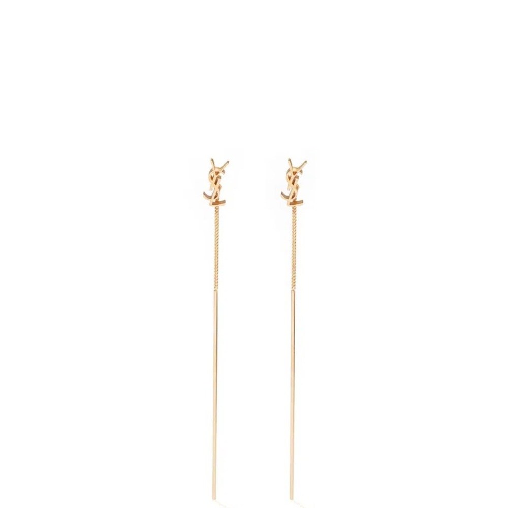 YSL CASSANDRE DROP EARRING